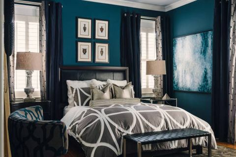سرير ، أزرق ، تصميم داخلي ، غرفة ، مفروشات ، خشب ، ملكية ، أرضية ، غرفة نوم ، منسوجات ، 