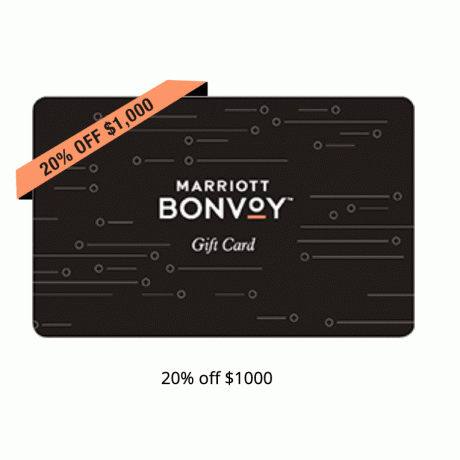 Marriott dovanų kortelė