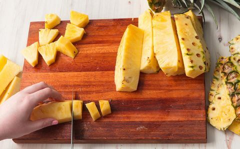 hur man skär en ananas