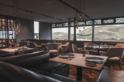 ब्लू लैगून आइसलैंड में मॉस रेस्तरां