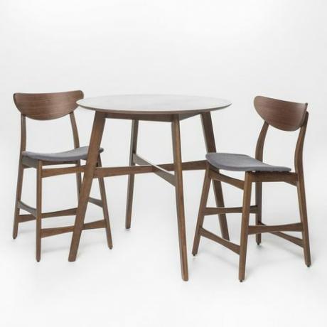 3-teiliger Esstisch mit zwei Stühlen