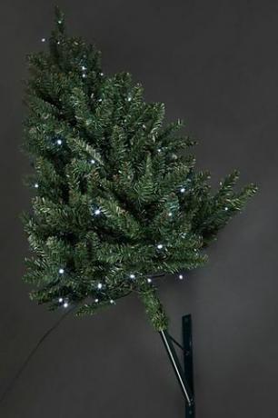 3 kaki Pohon Natal buatan pra-menyala yang dipasang di dinding
