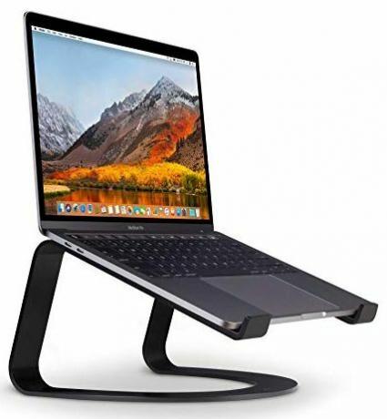 Ergonominen työpöydän jäähdytysteline MacBookeille ja kannettaville tietokoneille