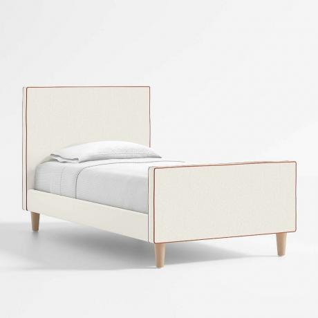 Pipeline Kids Pearl White Twin Upholstered Bed