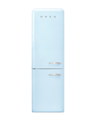 Smeg 11,7 cu ft. Šaldytuvas apačioje, pastelinė mėlyna