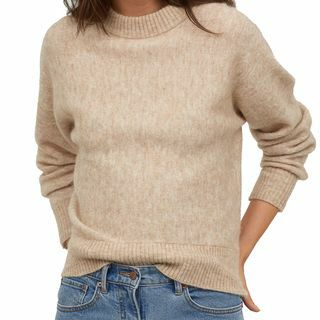 बुनना मोहायर-मिश्रण स्वेटर