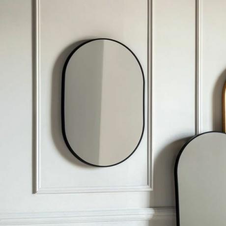 Miroir ovale Colleen en noir