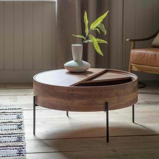 Kulatý konferenční stolek z akátového dřeva Juni 