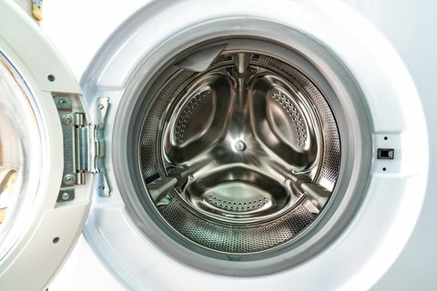 Nærbilde av vaskemaskin