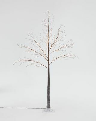 John Lewis & Partners Pre-Lit Birch Twig Tree, ทองแดง, 6ft