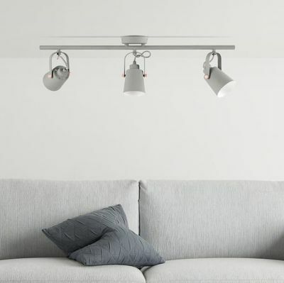 Barre de plafond Seppo, gris