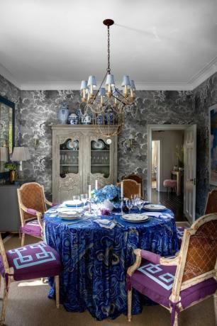 Chambre, Bleu, Meubles, Lustre, Design d'intérieur, Propriété, Plafond, Violet, Bleu cobalt, Mur, 