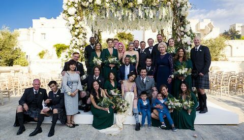 इटली में ड्रू स्कॉट और लिंडा फान की शादी