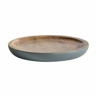 Maeve Grey Kulatý talíř v šedé barvě