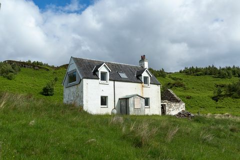 vzdálená pastýřská chata na prodej v Sutherlandu