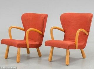 เก้าอี้, เฟอร์นิเจอร์, สีส้ม, ห้อง, พลาสติก, ที่วางแขน, 