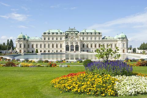 Østerrike, Wien, Belvedere -palasset og hagene