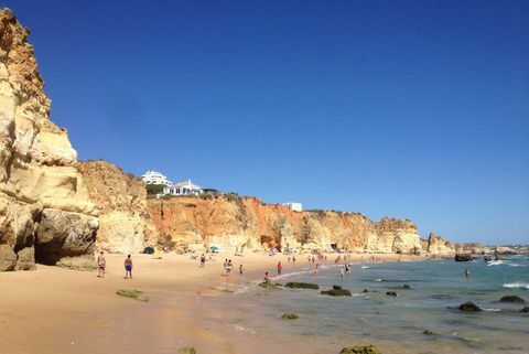 Praia Da Rocha Portugália strandja