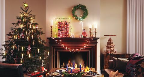दुनिया भर से क्रिसमस के रहने वाले कमरे