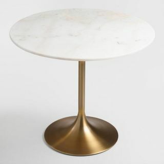 שולחן טוליפ זהב & שיש
