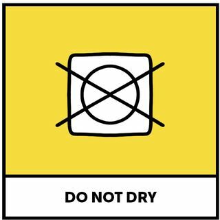 símbolo de no secar la ropa