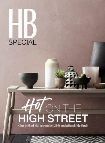 House Beautiful Hot on the High Street cover, April supplement