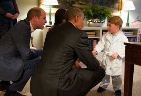 Факти про принца Джорджа - принц Джордж зустрічається з Обамою