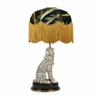 „BAMBUSA Tilia Midnight“ šviestuvas su „Cheetah Lampstand“