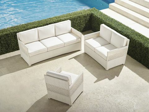 مجموعة الأريكة البيضاء