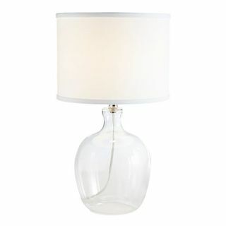 Bordlampe i glass