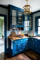 10 ห้องดีไซเนอร์ที่จัดแสดง Farrow & Ball's Hague Blue Paint Color