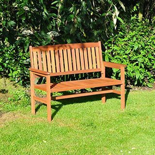 Kingfisher 2-Seat Hardwood Garden Patio Bench