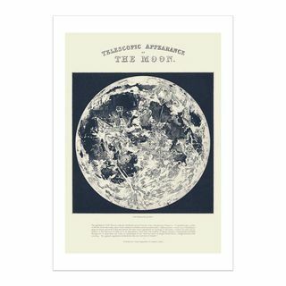 Aster Telescopic Moon raamita print