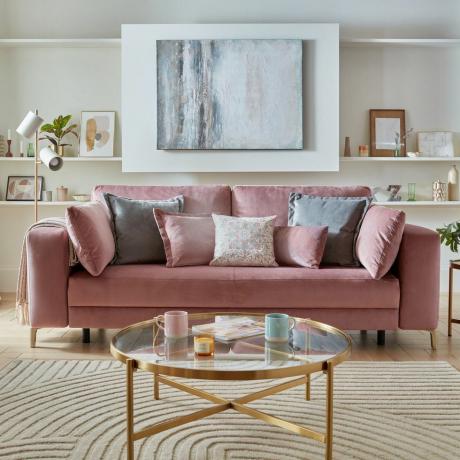 House Gyönyörű Darcy Velvet kanapéágy