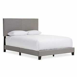 Platformová posteľ Queen v sivej farbe