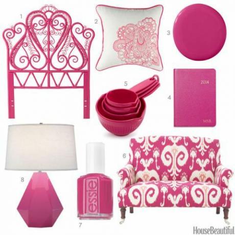aksesoris rumah pink cerah