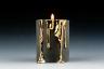 Οι πορσελάνινοι κάτοχοι κεριών με χρυσό που στάζει «Κερί τήξης» έχουν τον παράγοντα Wow