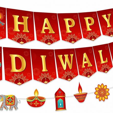 Glad Diwali Bunting Banner