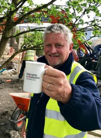Mark Gregory la Welcome to Yorkshire garden build, Chelsea Flower Show 2019
