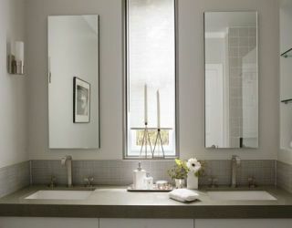 ванна кімната бежевого кольору