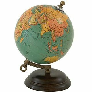 Deco 79 Wood Metal Globe