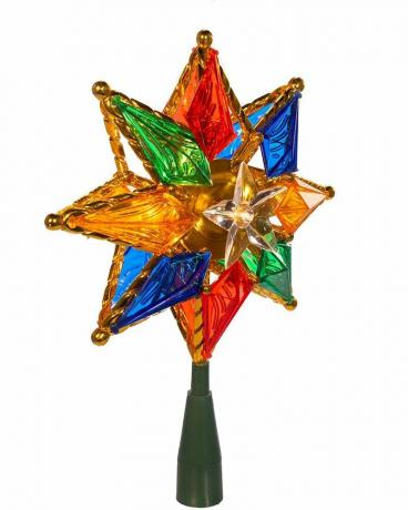 10-световой 8-конечный звездный топпер для рождественской елки