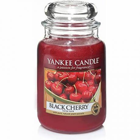 Yankee Candle Black Cherry Große Kerze im Glas 