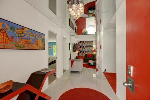 punane, sisekujundus, hoone, tuba, arhitektuur, lagi, maja, disain, pööning, põrand, 