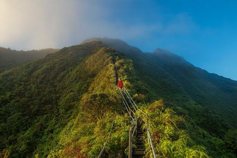 escadas haiku de oahu no havaí