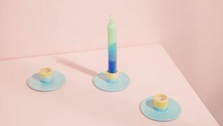 Kerzenhalter aus Porzellan und Keramik
