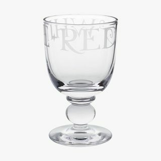 Sort toastglas stort vinglas