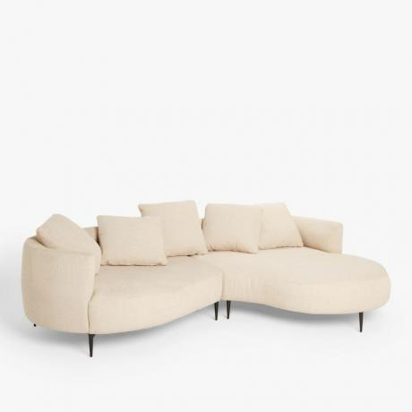 Lozenge Grand 5-osobowa sofa z szezlongiem RHF