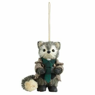 „Scott Living Luxe Dapper Raccoon“ kalėdinis ornamentas