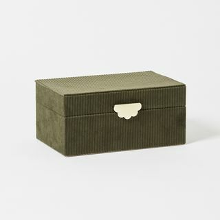 Κουτί κοσμημάτων Keiko Scallop Green Velvet